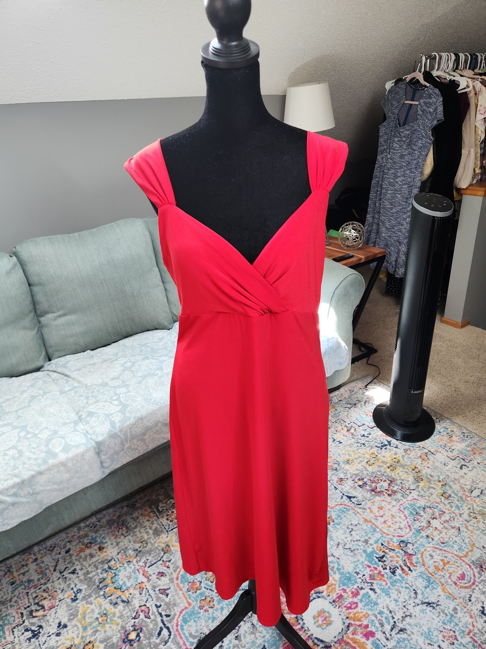 Tiana B. Red Knit Dress Large Sexy!